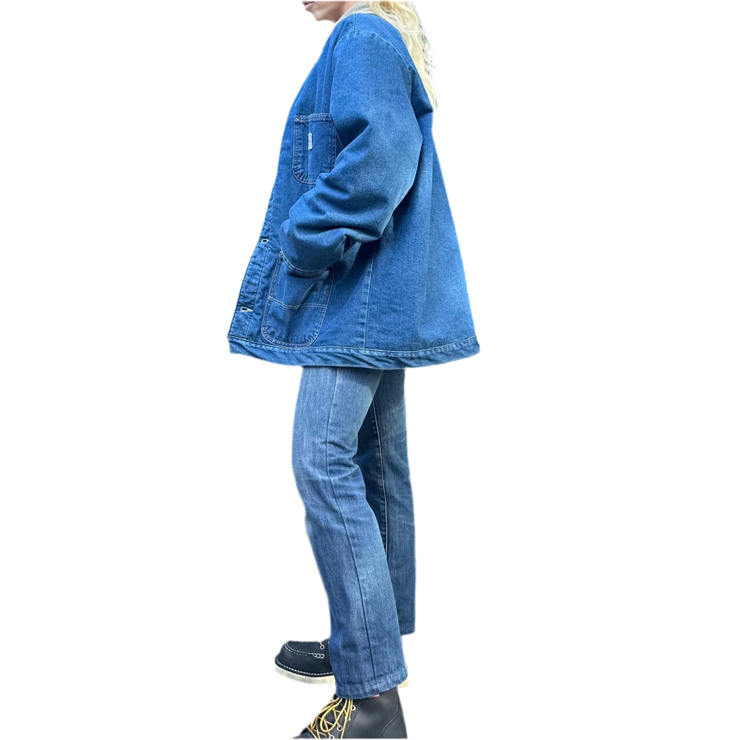 Pointer brand blanket lined denim chore coat