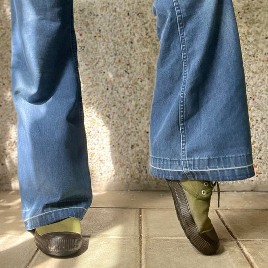 80s Olive drab canvas military shoes 8M/9W