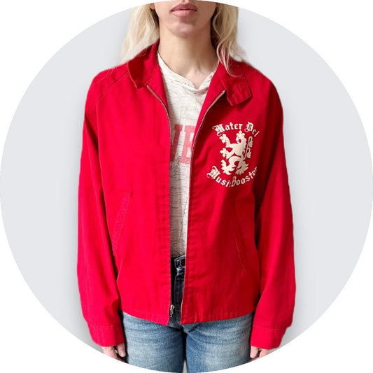 Mater Dei Music Booster Sportswear Red Coat - Talon Zip - The Sportsmaster 🏷️ Running man Jacket