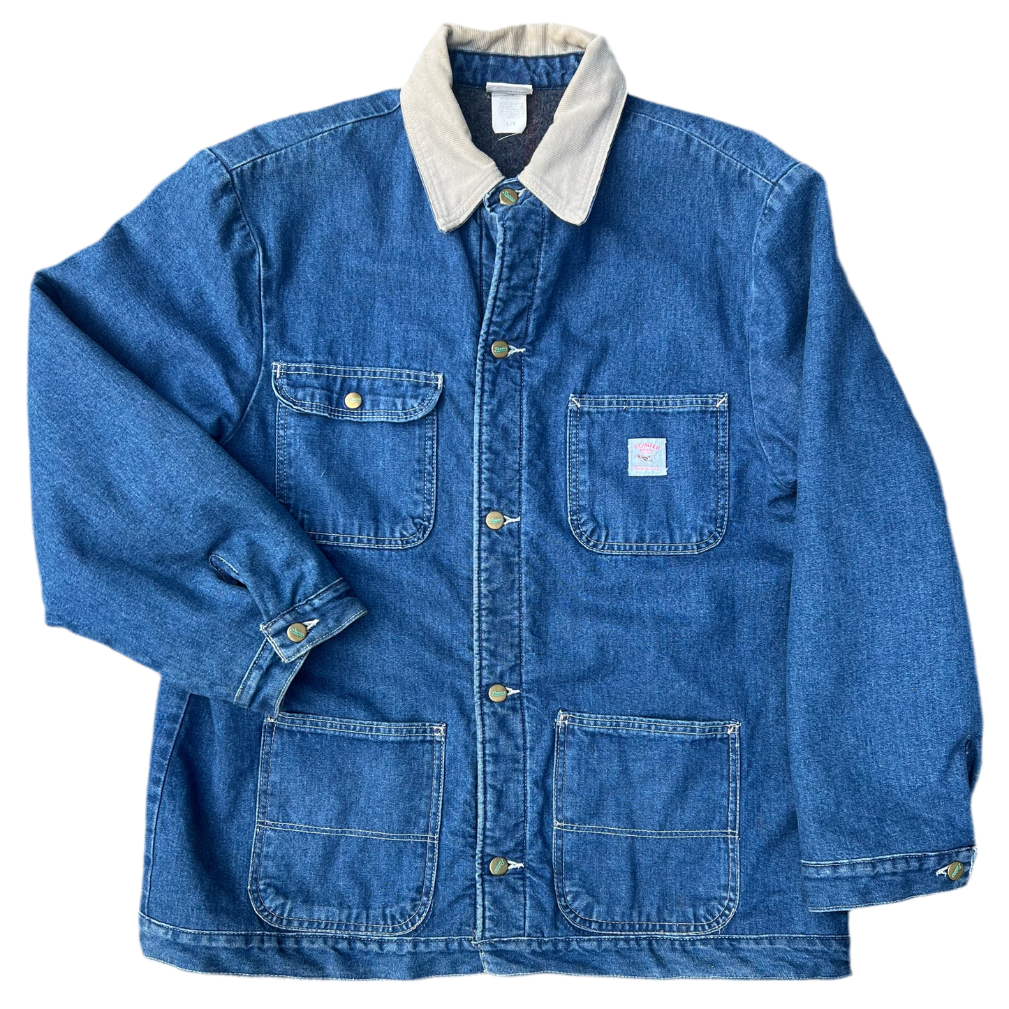Pointer brand blanket lined denim chore coat
