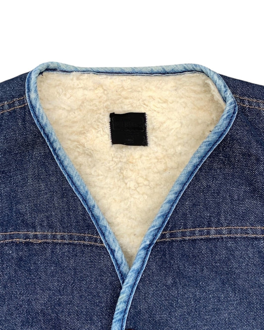 70’s Sherpa lined denim vest - M/M