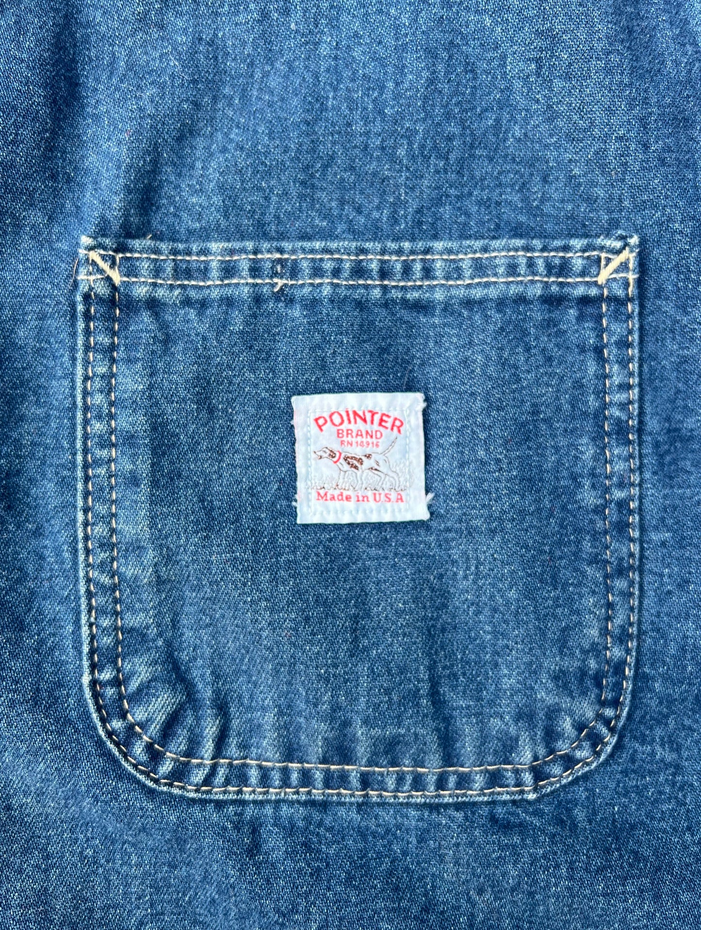 Pointer brand blanket lined denim chore coat