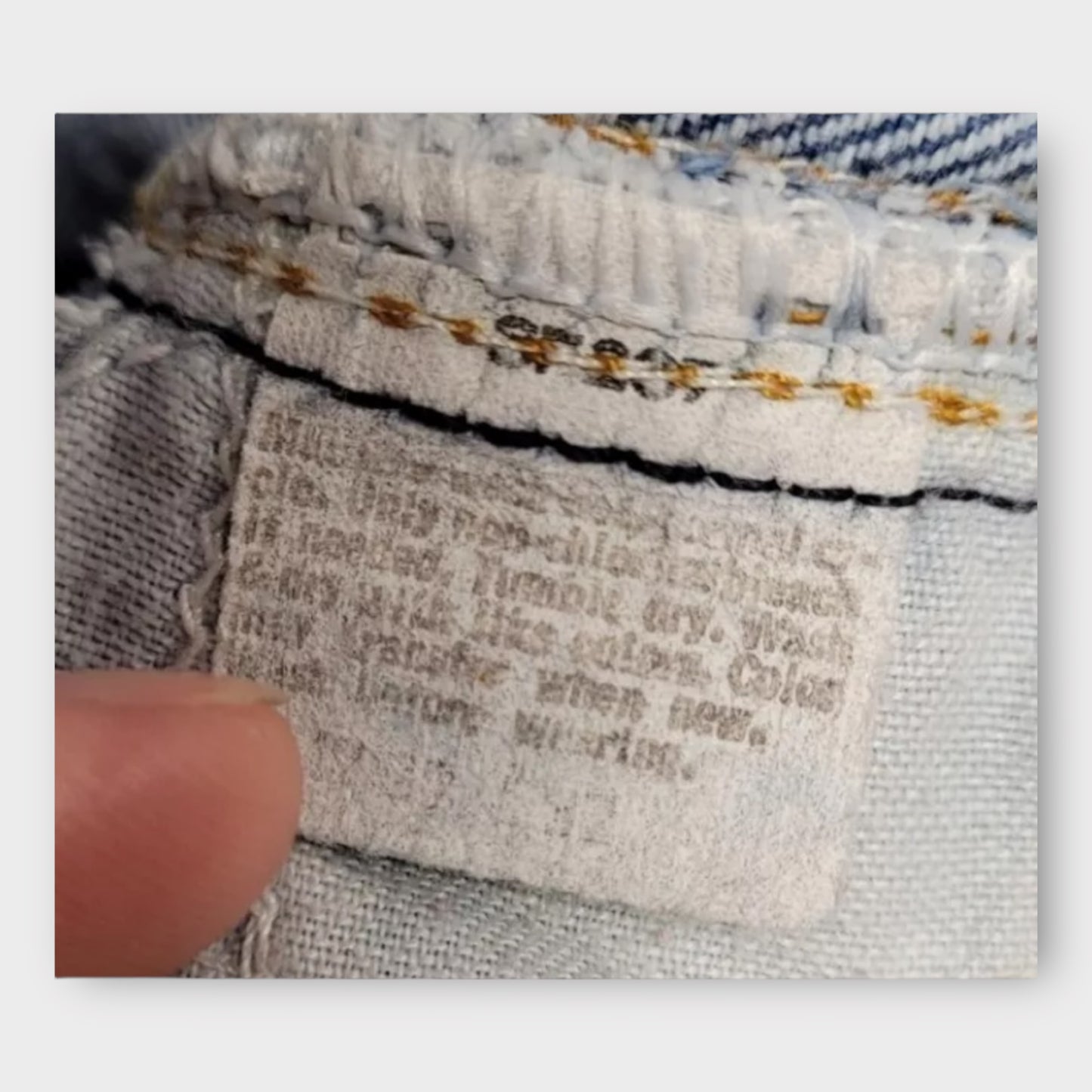 Levi's orange tab medium wash houndstooth pattern denim jeans (26)