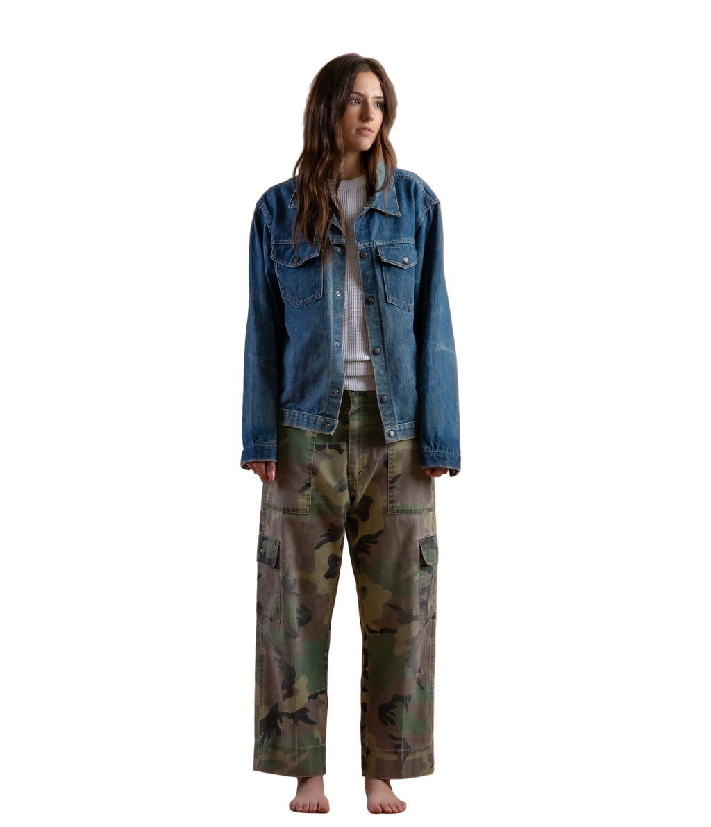 50s Madewell Sanforized Denim Trucker Jacket - L