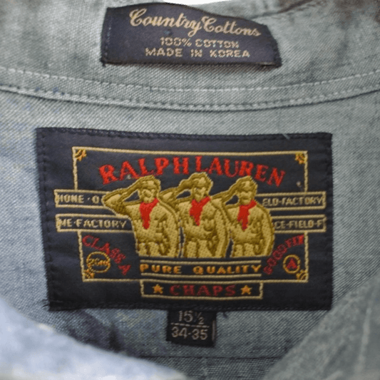 90’s Ralph Lauren Chambray button-up top