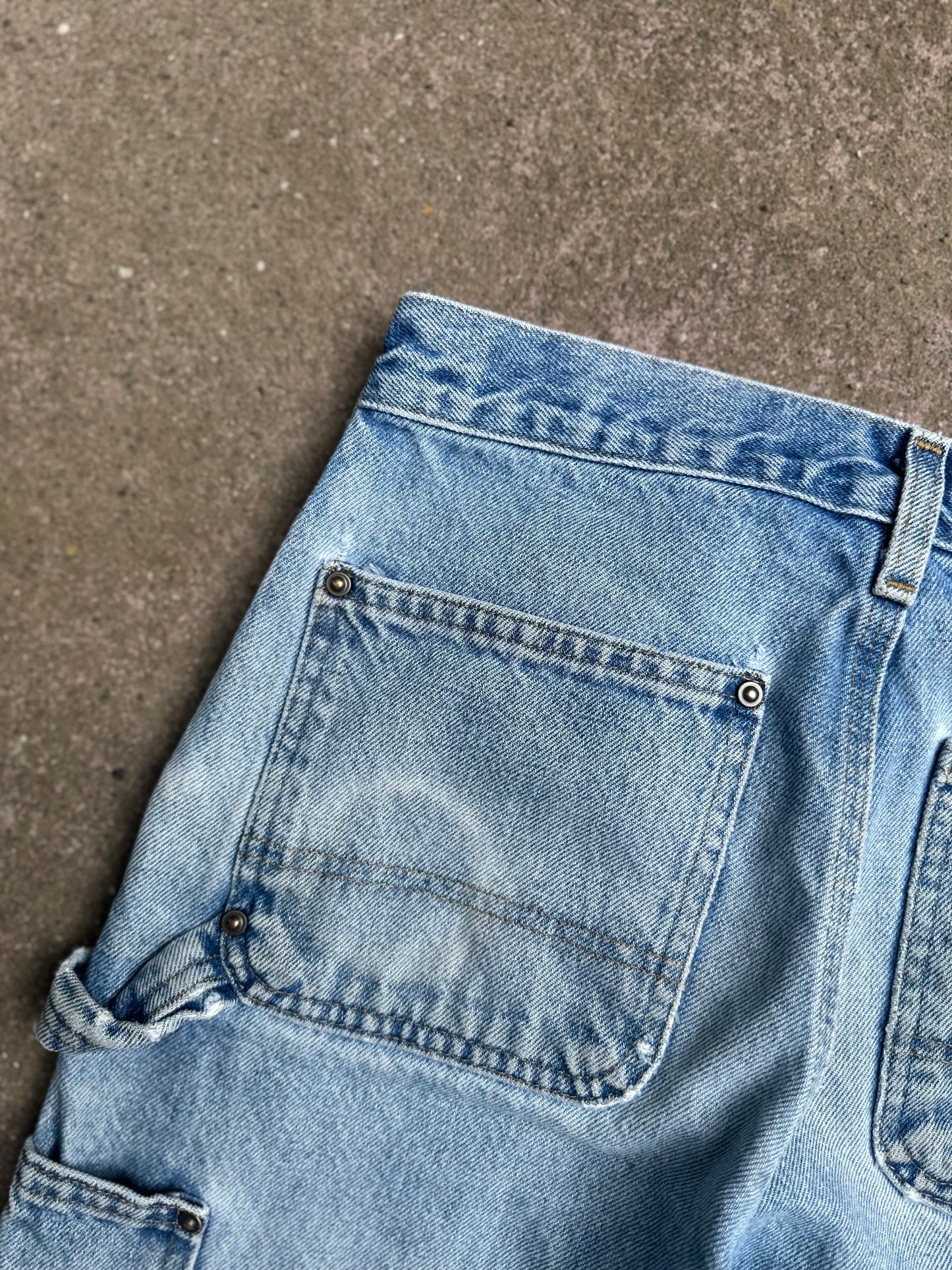 Carhartt dungaree fit double knee thrashed denim carpenter jeans 28 x 29