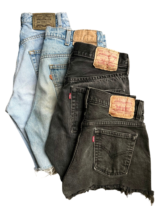 Custom vintage denim shorts - custom sizes