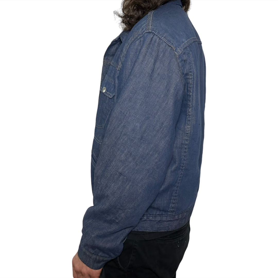 1970's Ranchcraft J.C. P & Co. vintage pleated denim trucker jacket - M
