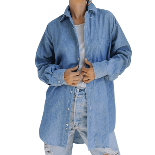 90’s Ralph Lauren Chambray button-up top