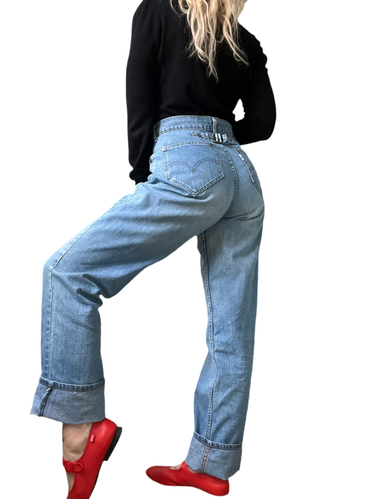 90’s Levi’s high rise wide leg denim jeans (29)