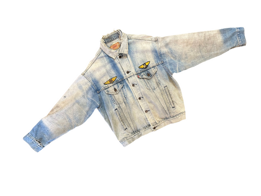 70’s Levi’s type 3 heavily faded & thrashed denim trucker jacket