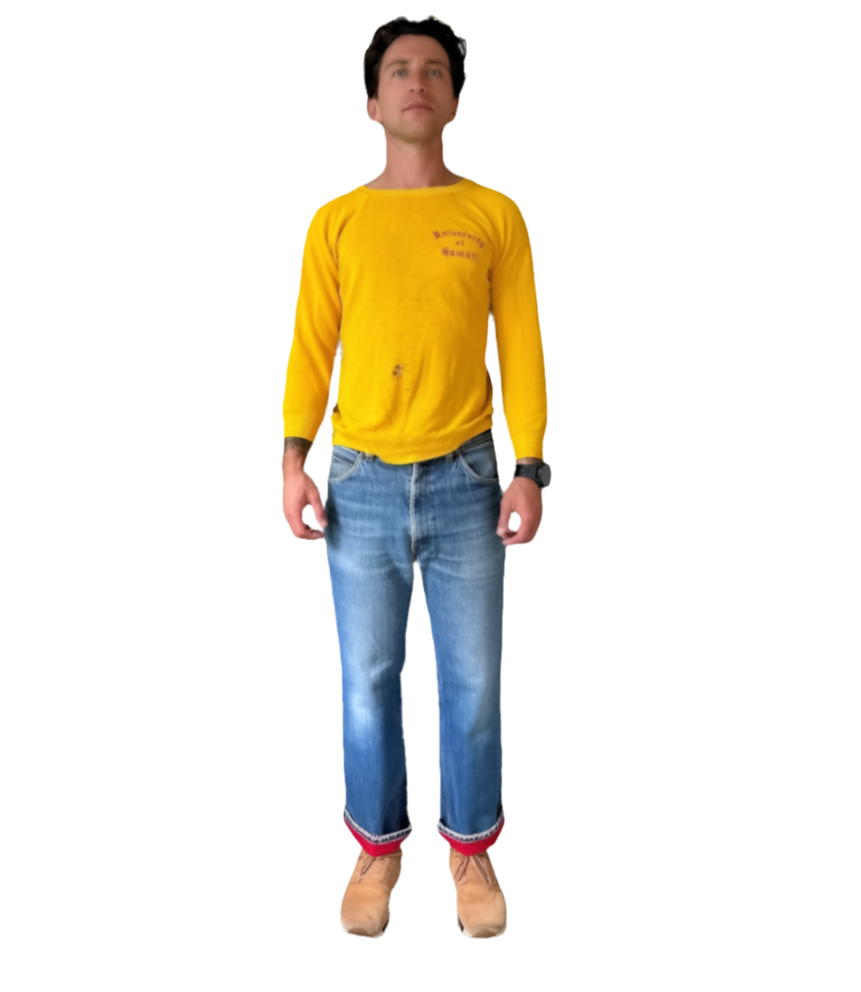 70s Levi’s 517 Orange Tab flannel lined bootcut denim jeans - 34