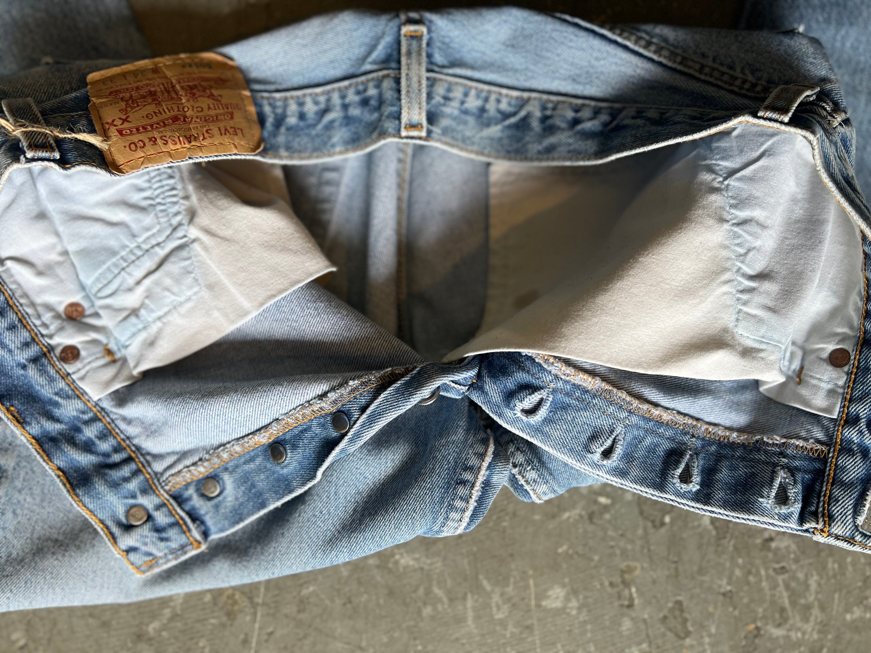 80s Levi's 501xx denim jeans