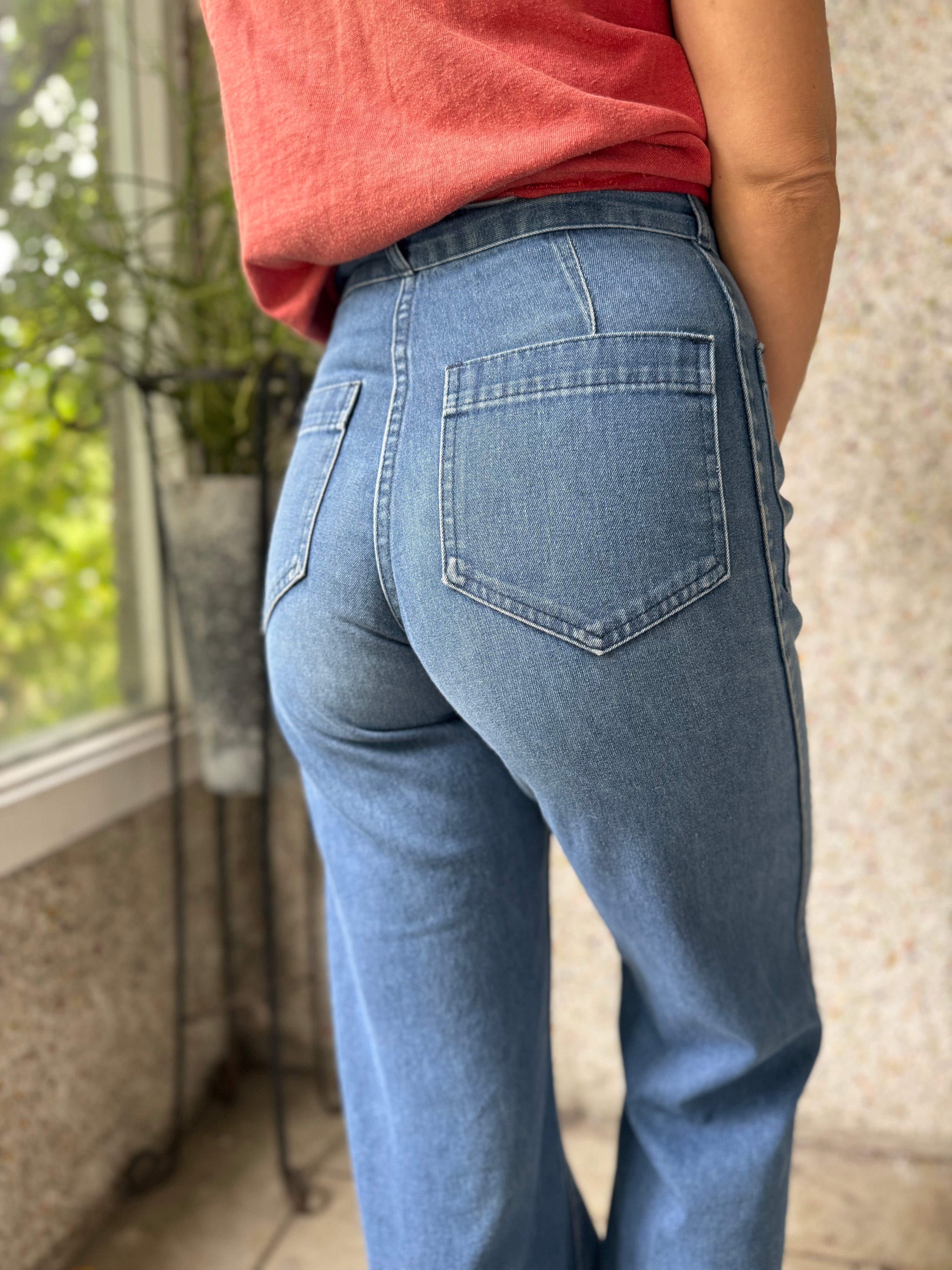 70’s USN Seafarer faded denim dungarees 26 W