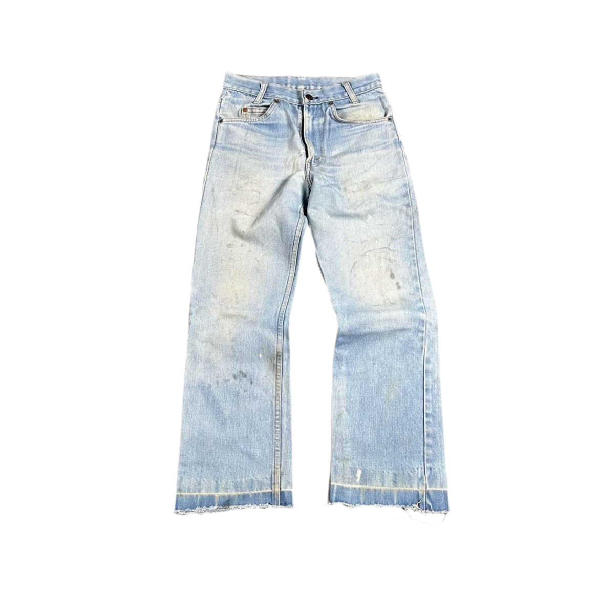 70's Levi’s thrashed orange tab jeans (28")