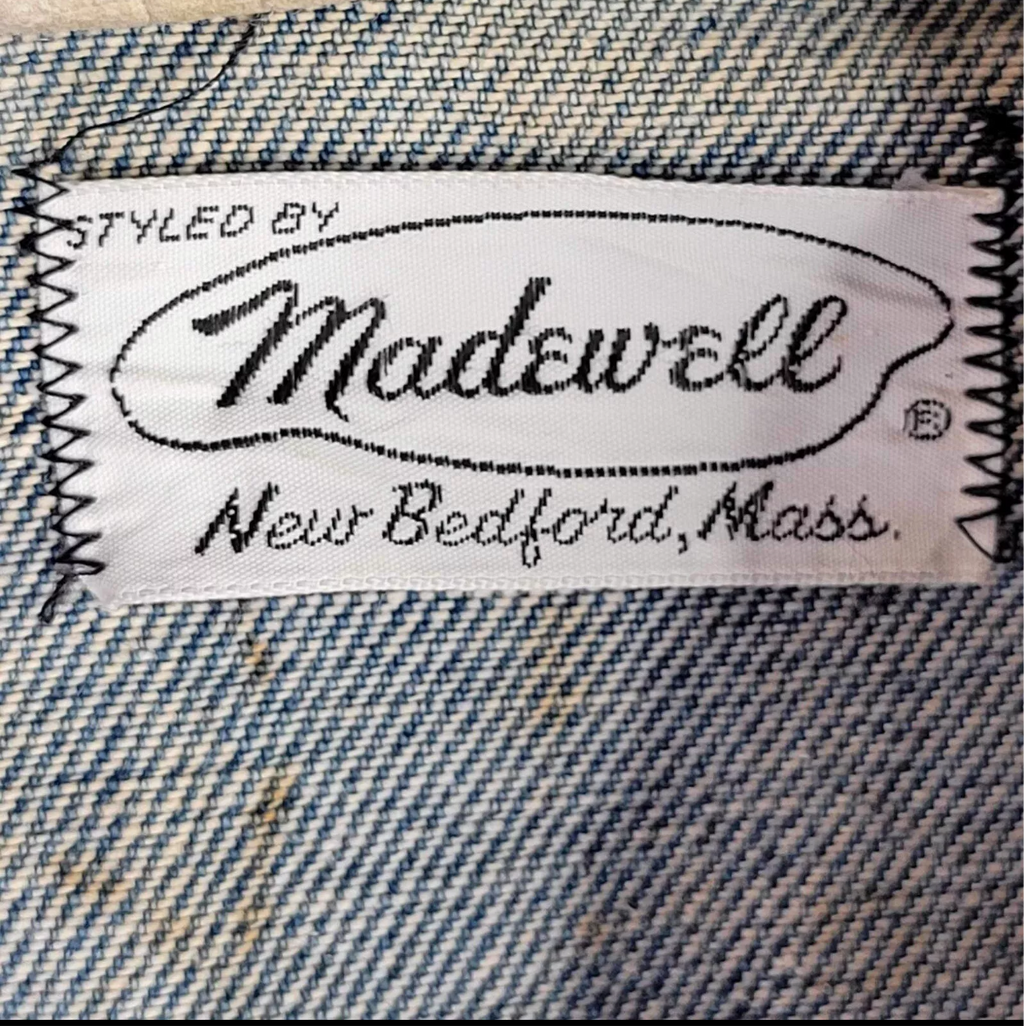 50s Madewell Sanforized Denim Trucker Jacket - L