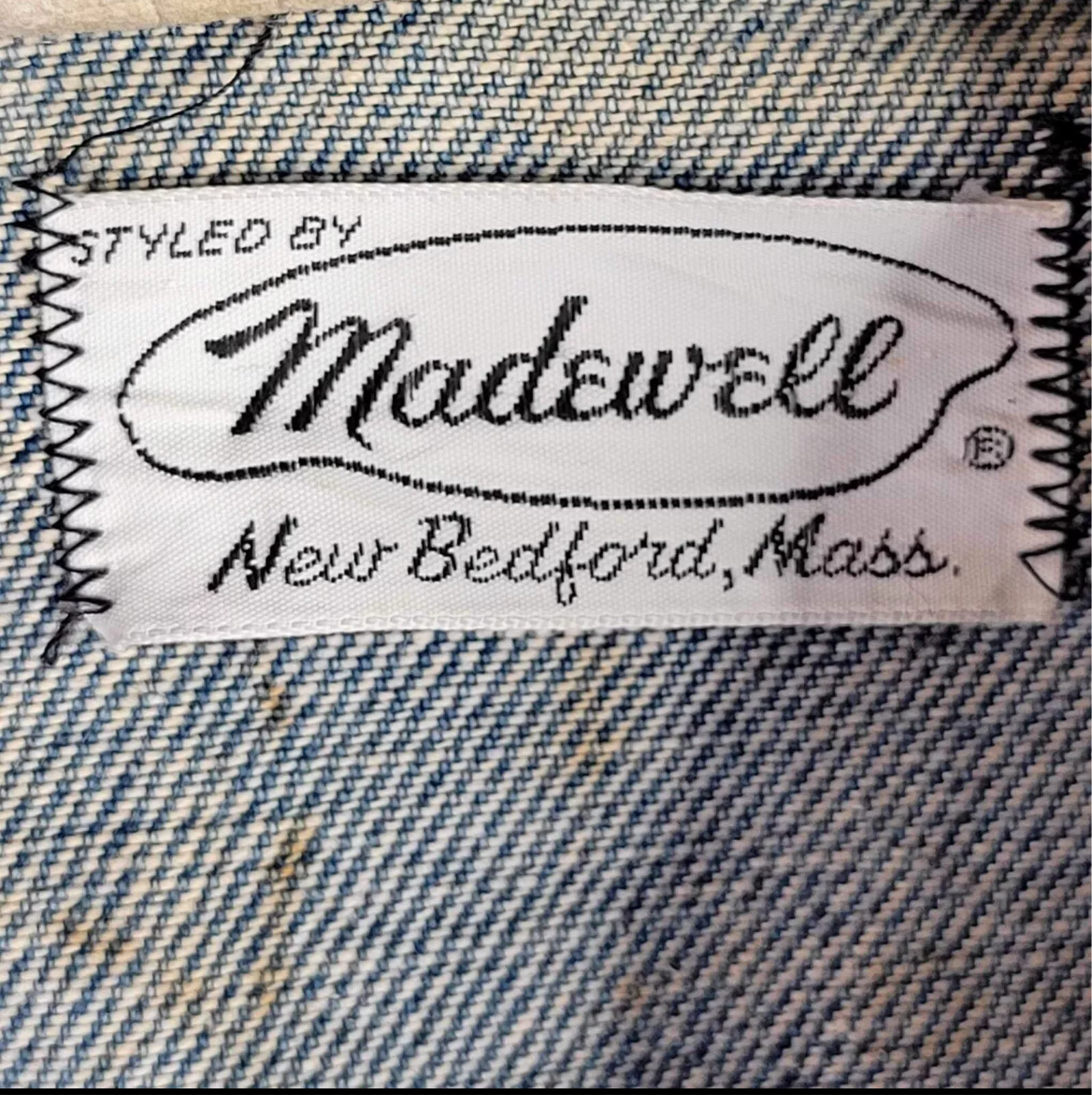 50s Madewell Sanforized Denim Trucker Jacket - L