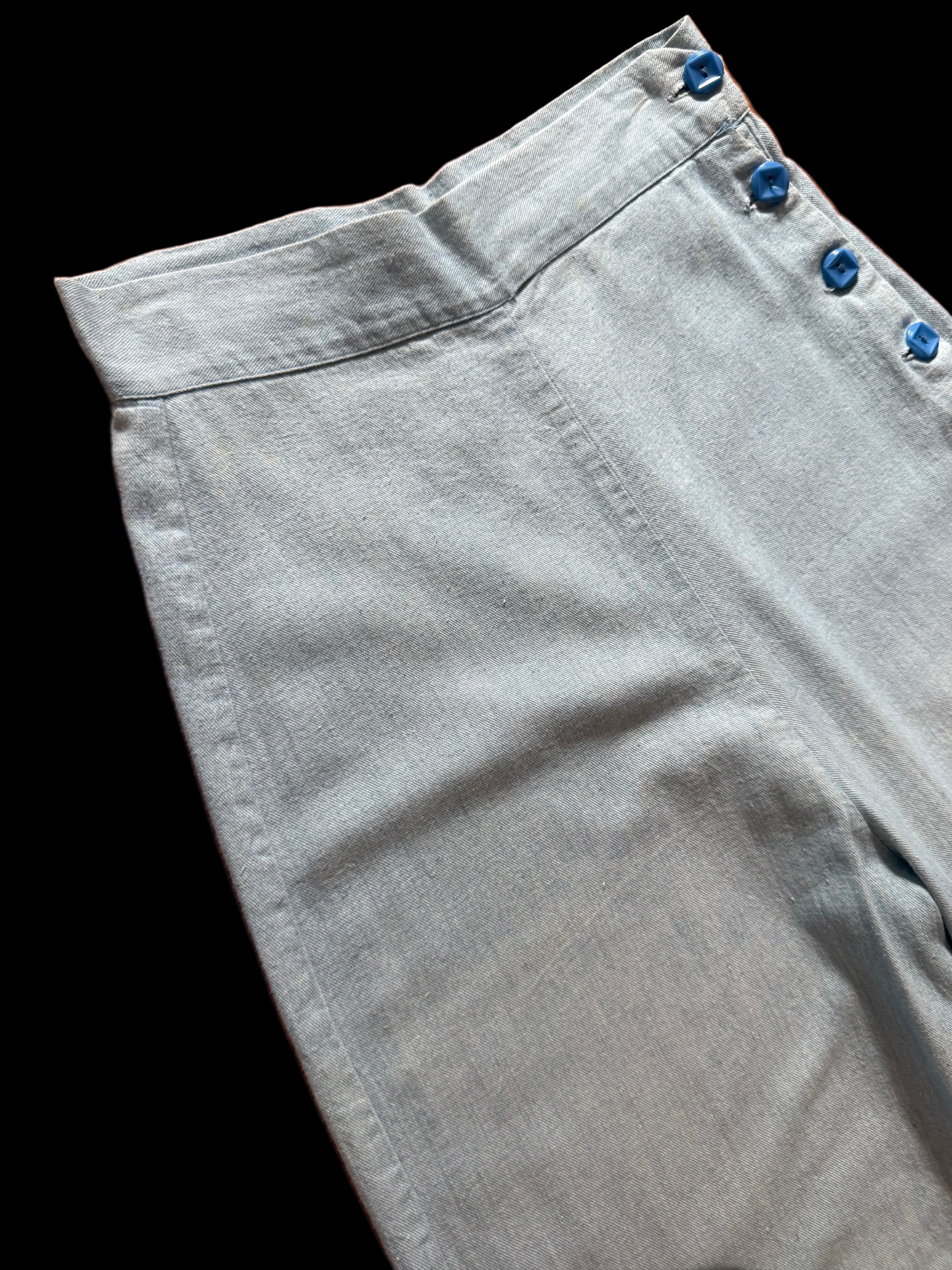 1930s 40s Erwin Blue Surf Sanforized Denim Pants (28)