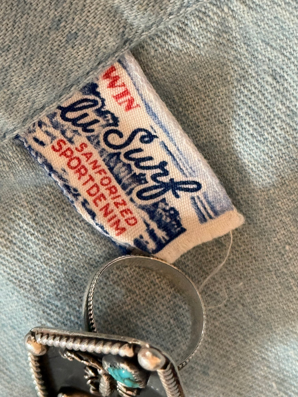 1930s 40s Erwin Blue Surf Sanforized Denim Pants (28)