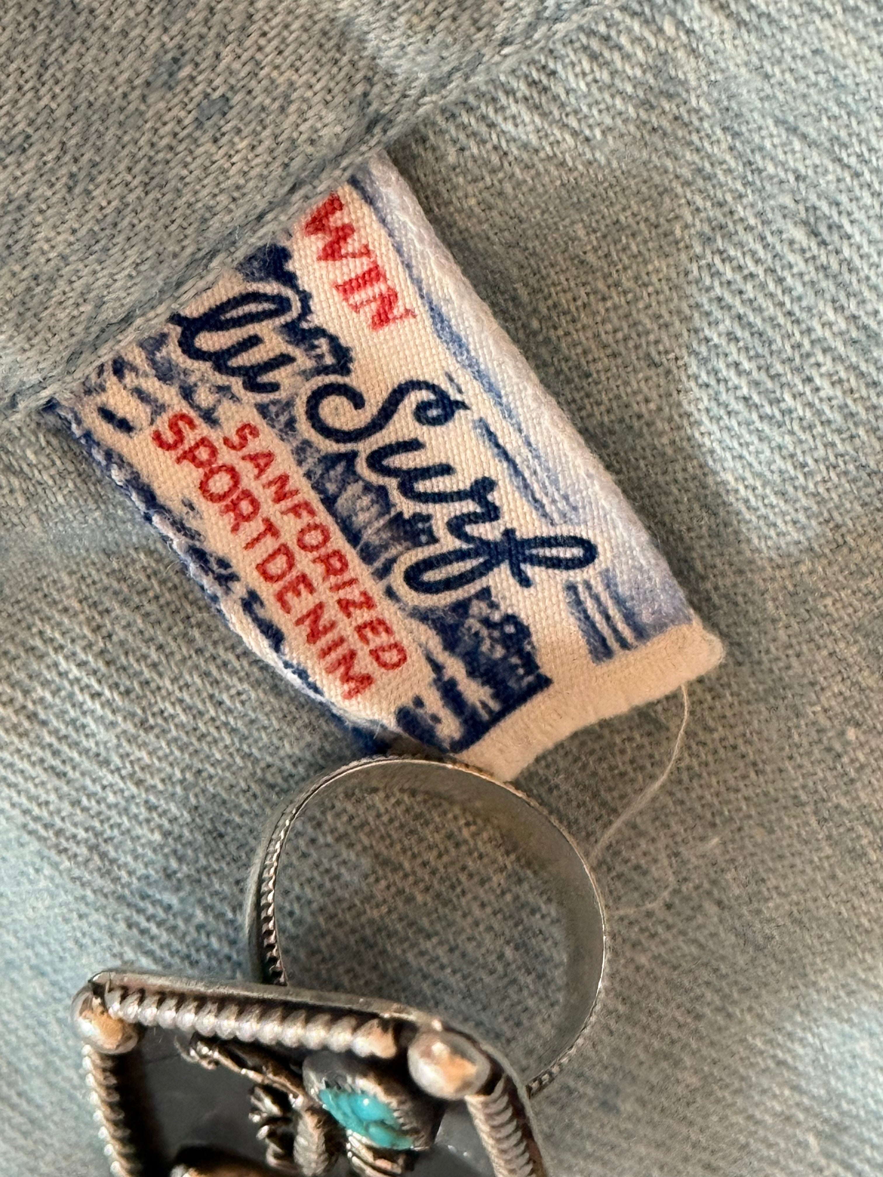 1930s 40s Erwin Blue Surf Sanforized Denim Pants (28)