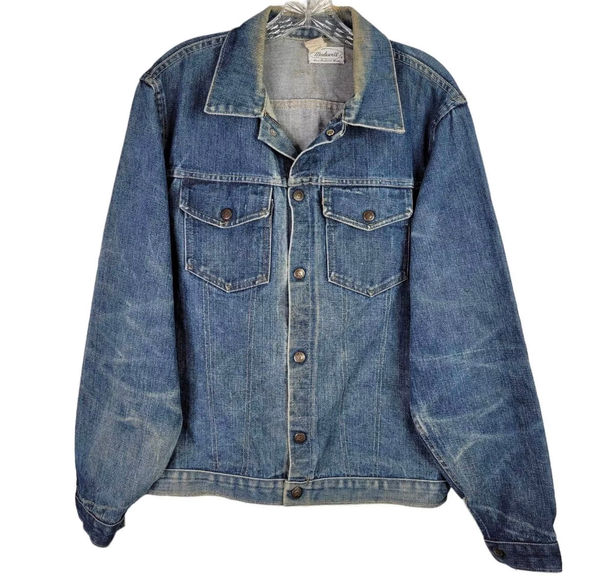 50s Madewell Sanforized Denim Trucker Jacket - L