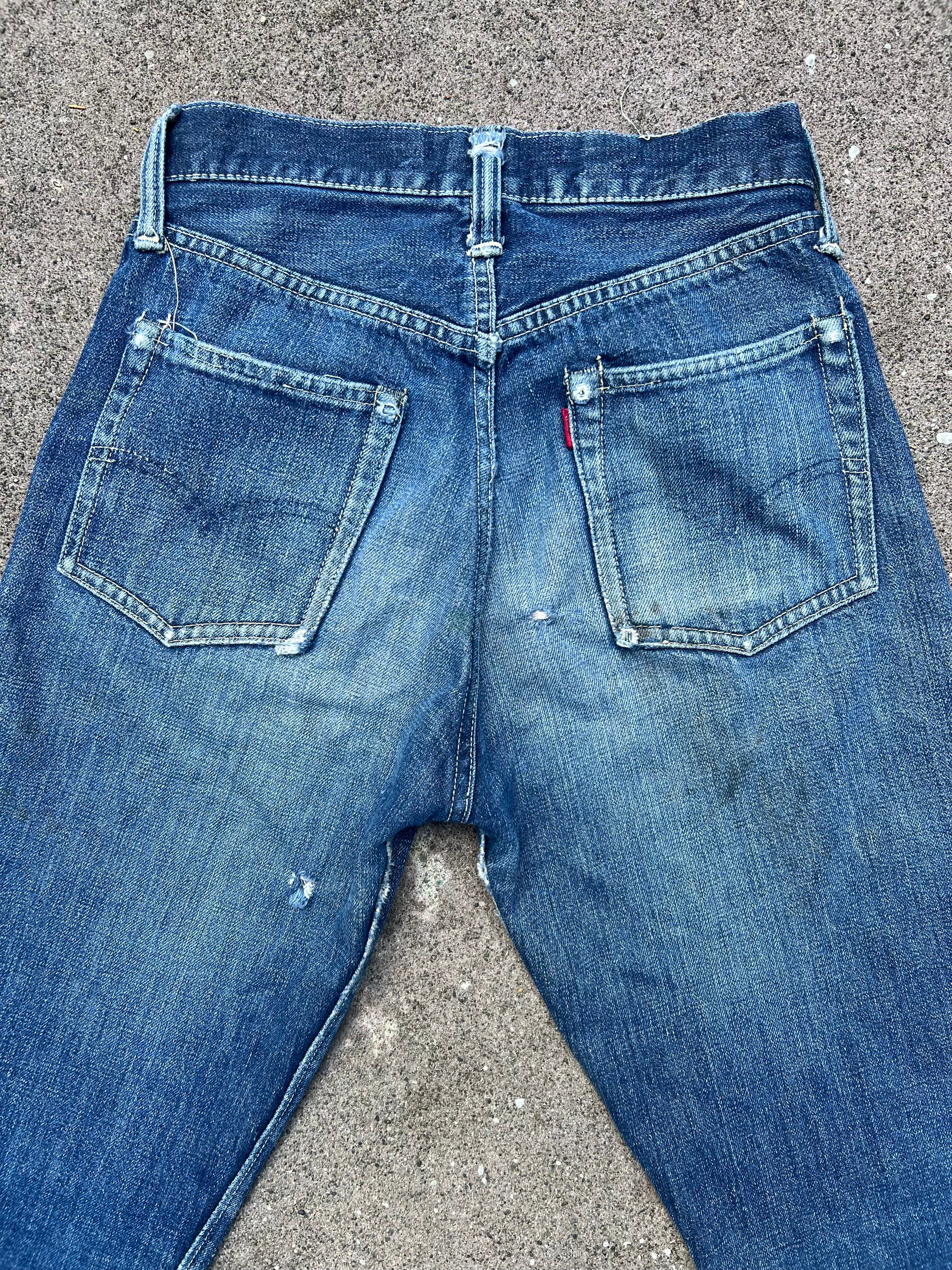 1945 Levi’s USA Big E selvedge denim redline 503B denim jeans (25)