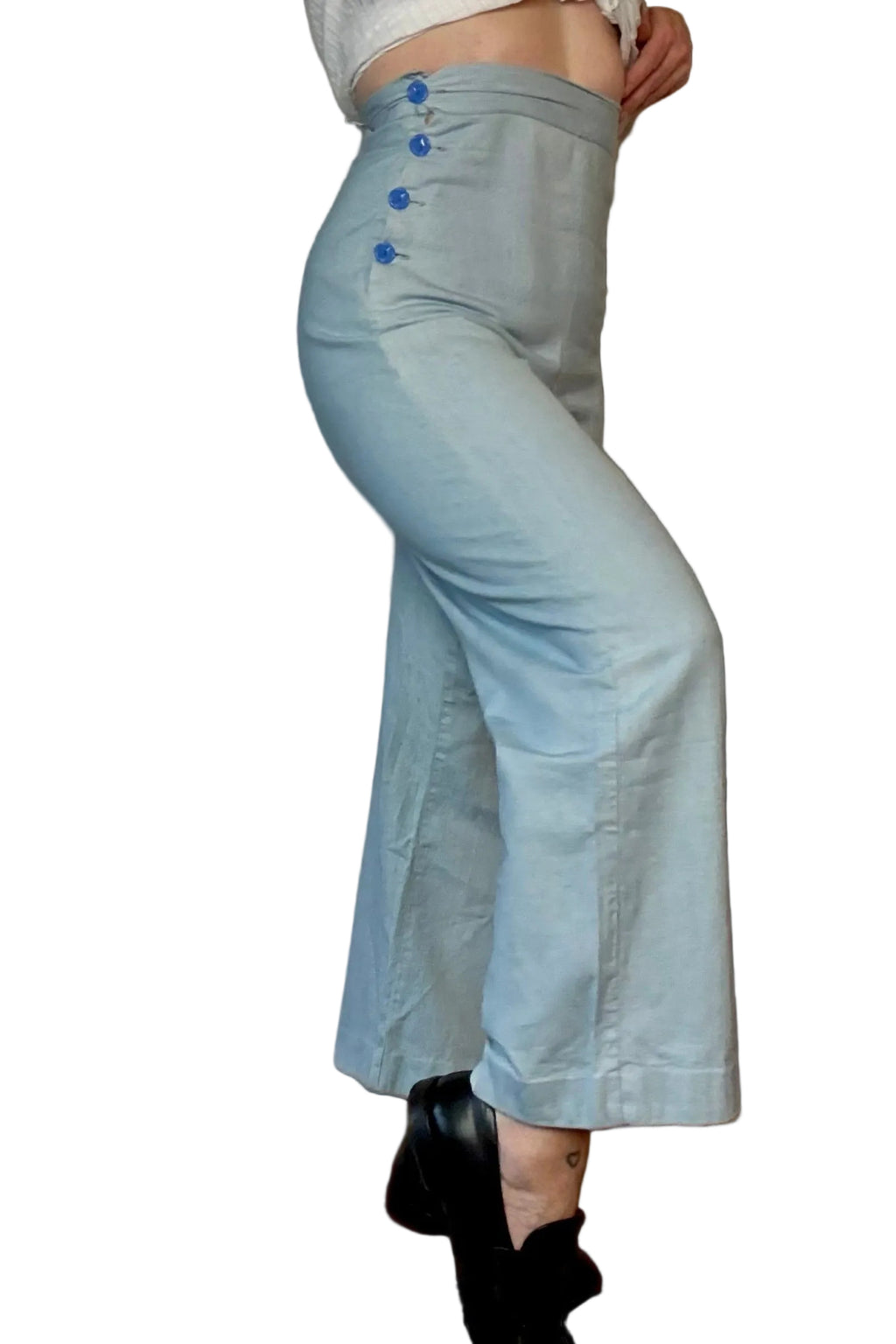 1930s 40s Erwin Blue Surf Sanforized Denim Pants (28)