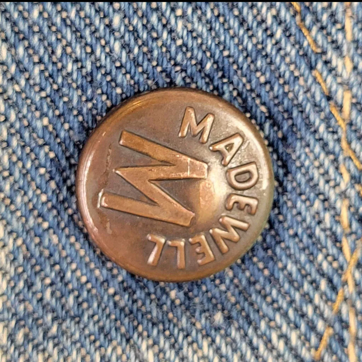 50s Madewell Sanforized Denim Trucker Jacket - L