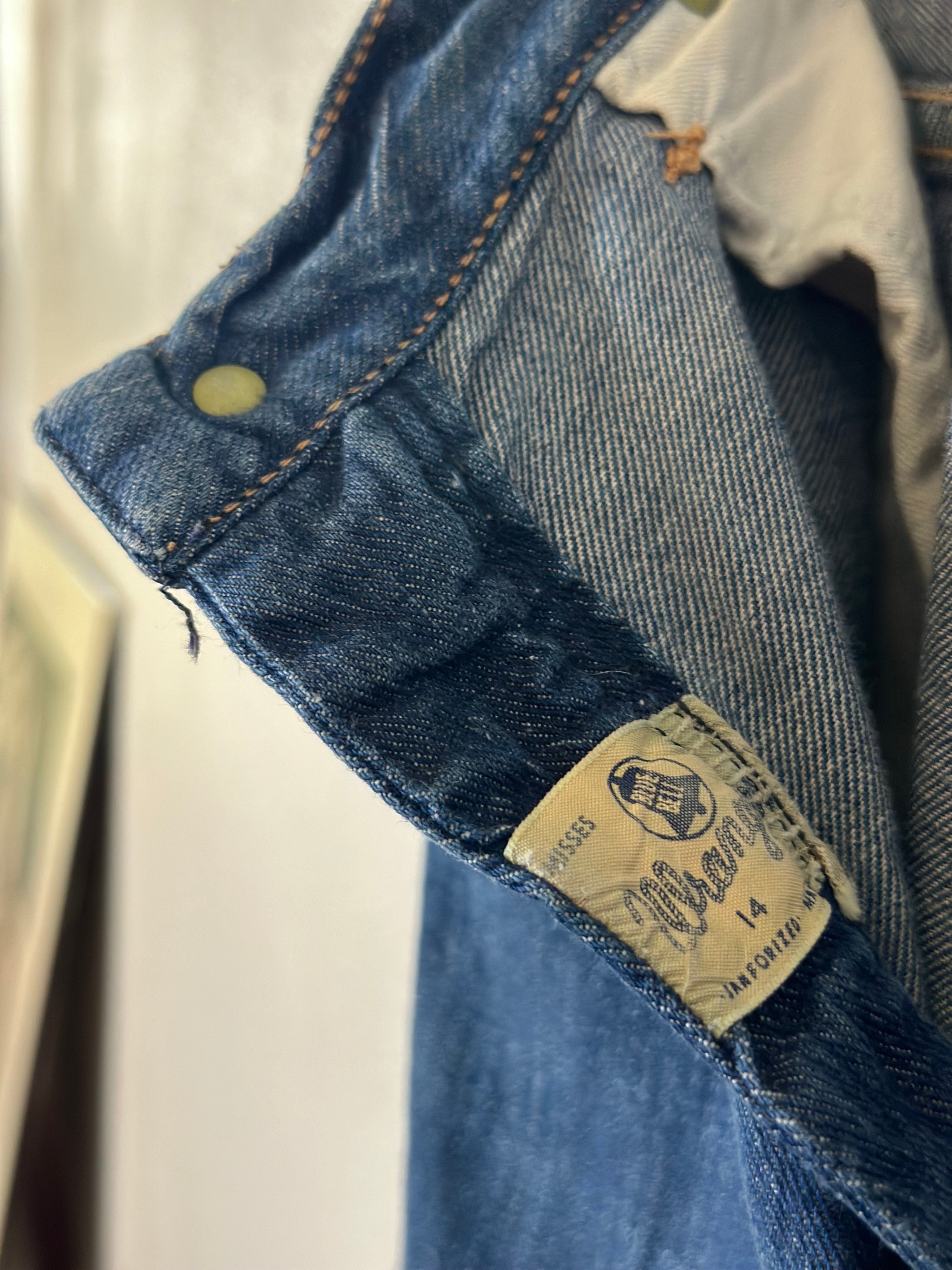 60s Wrangler Blue Bell Sanforized denim jeans