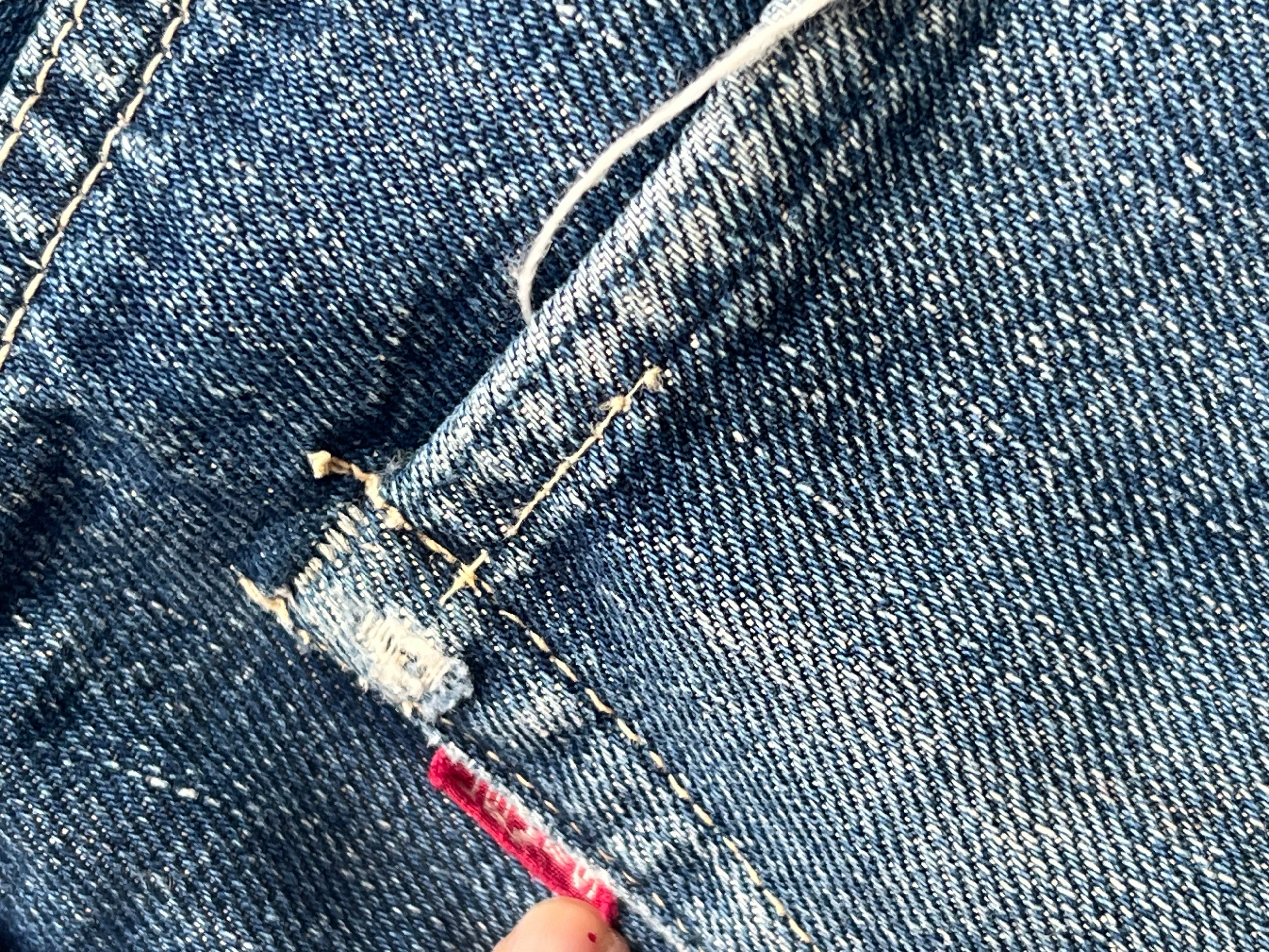 1945 Levi’s USA Big E selvedge denim redline 503B denim jeans (25)