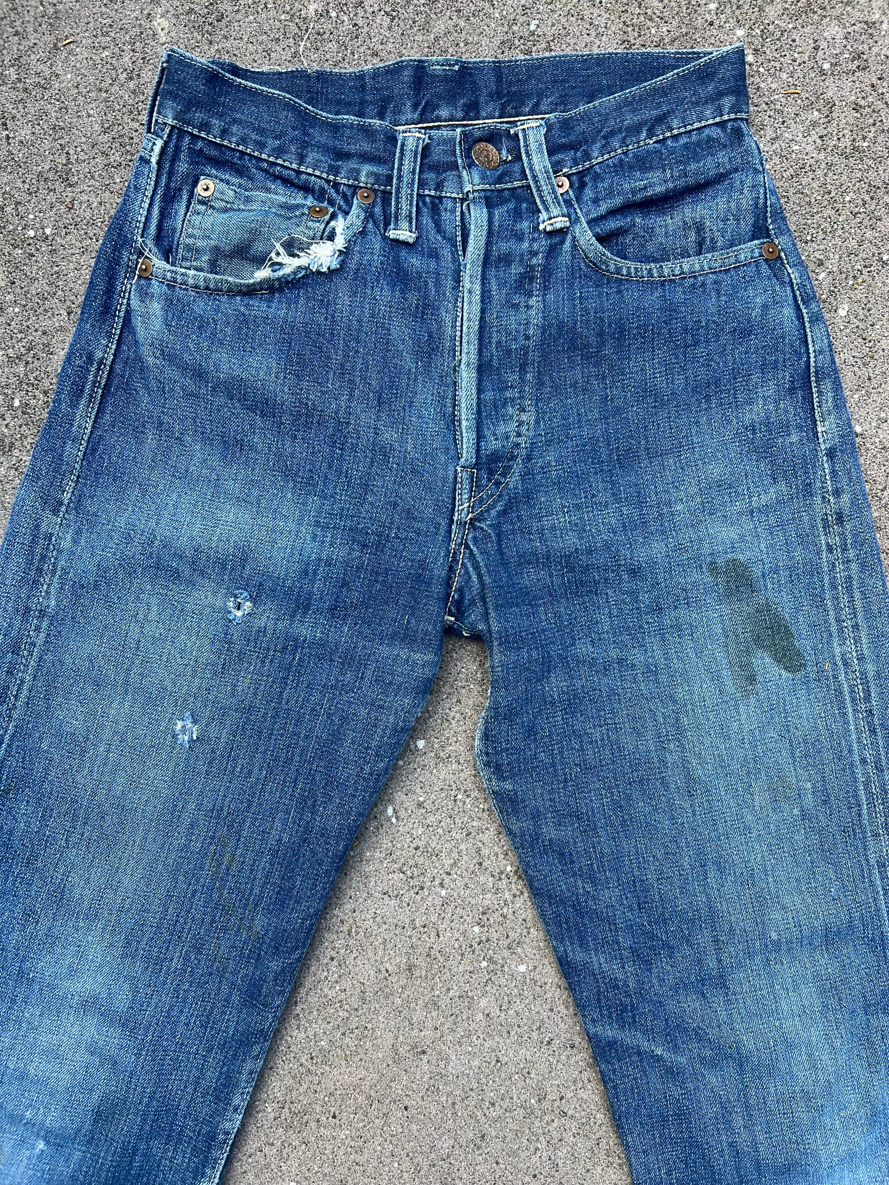 1945 Levi’s USA Big E selvedge denim redline 503B denim jeans (25)