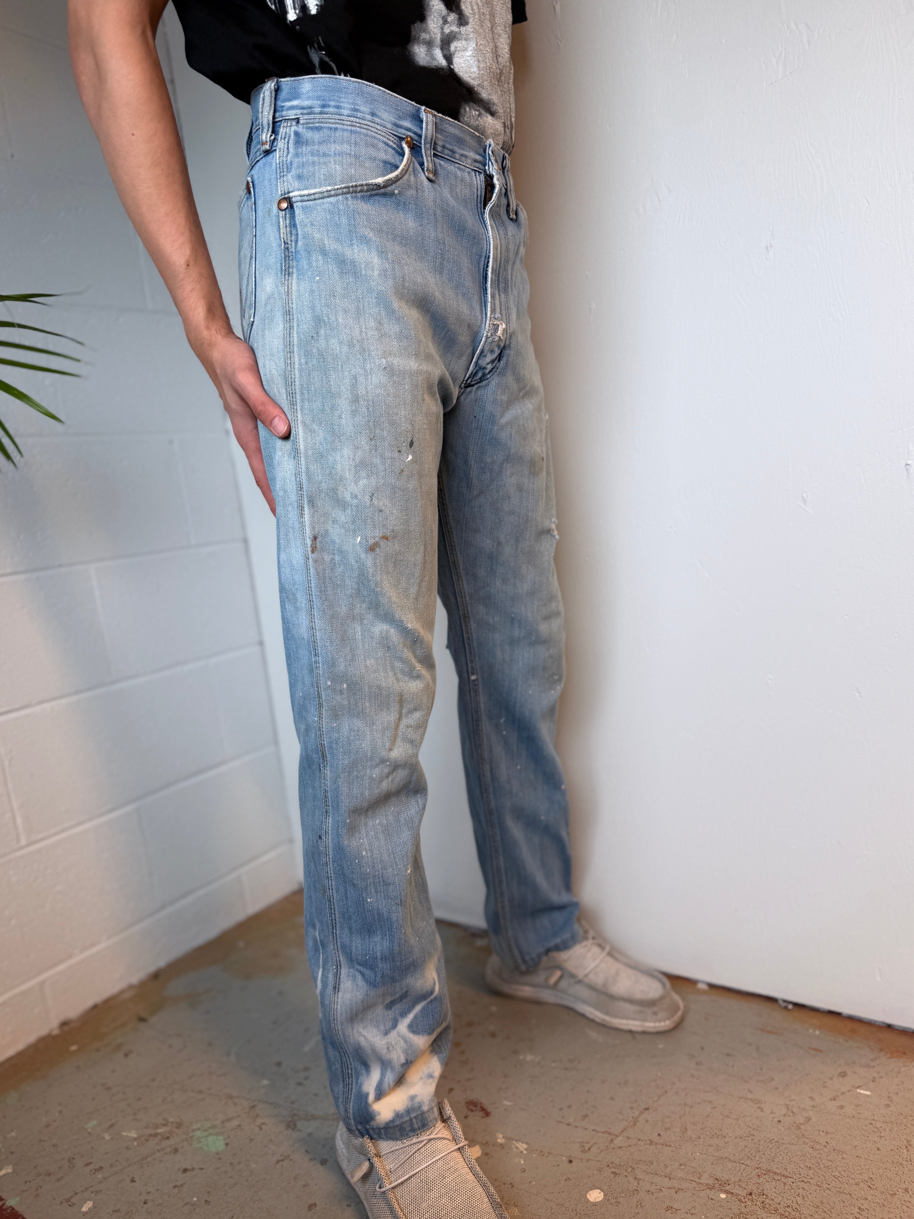 60’s 11MWZ Blue Bell Wrangler Distressed jeans