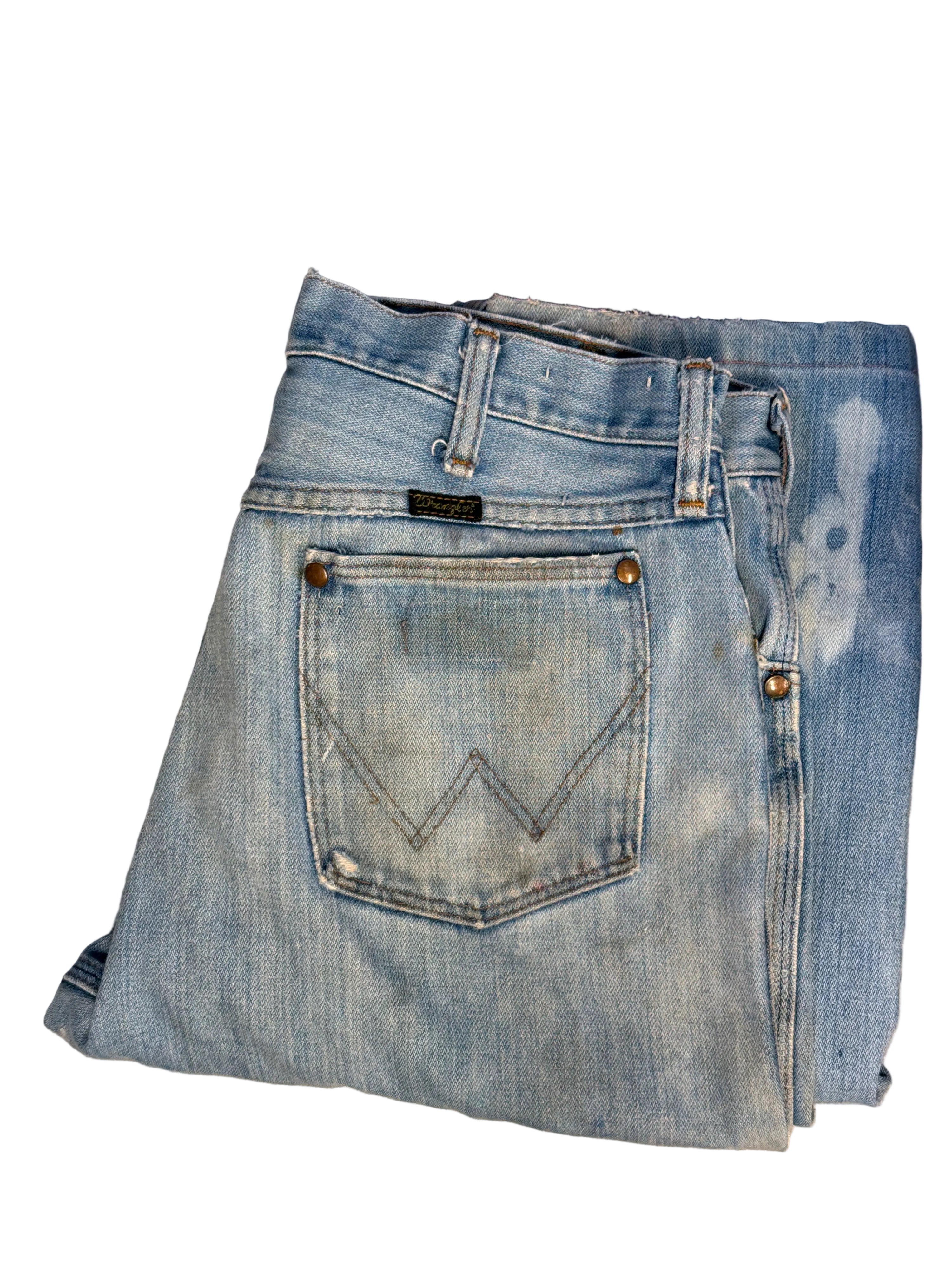 60’s 11MWZ Blue Bell Wrangler Distressed jeans