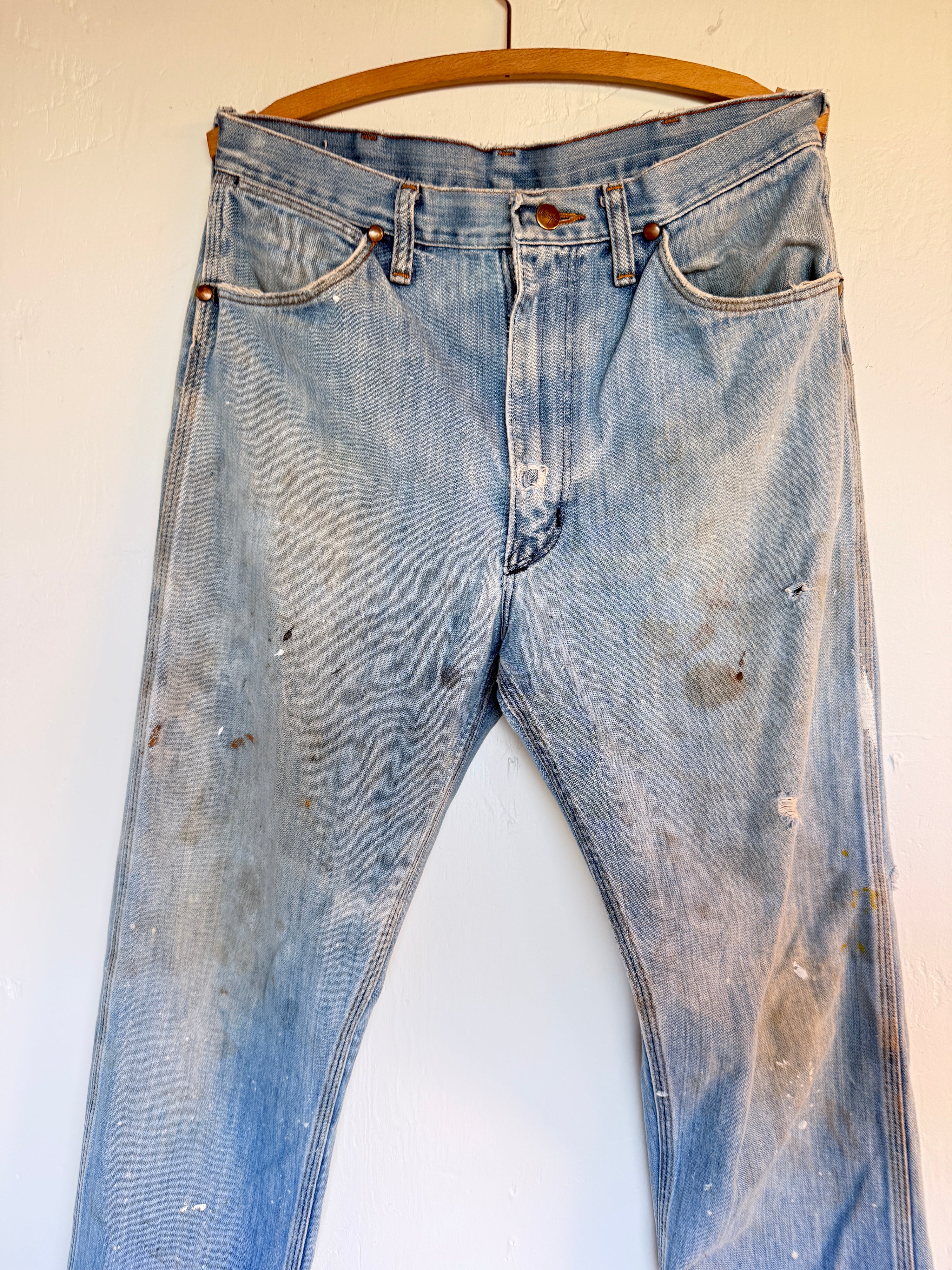 60’s 11MWZ Blue Bell Wrangler Distressed jeans