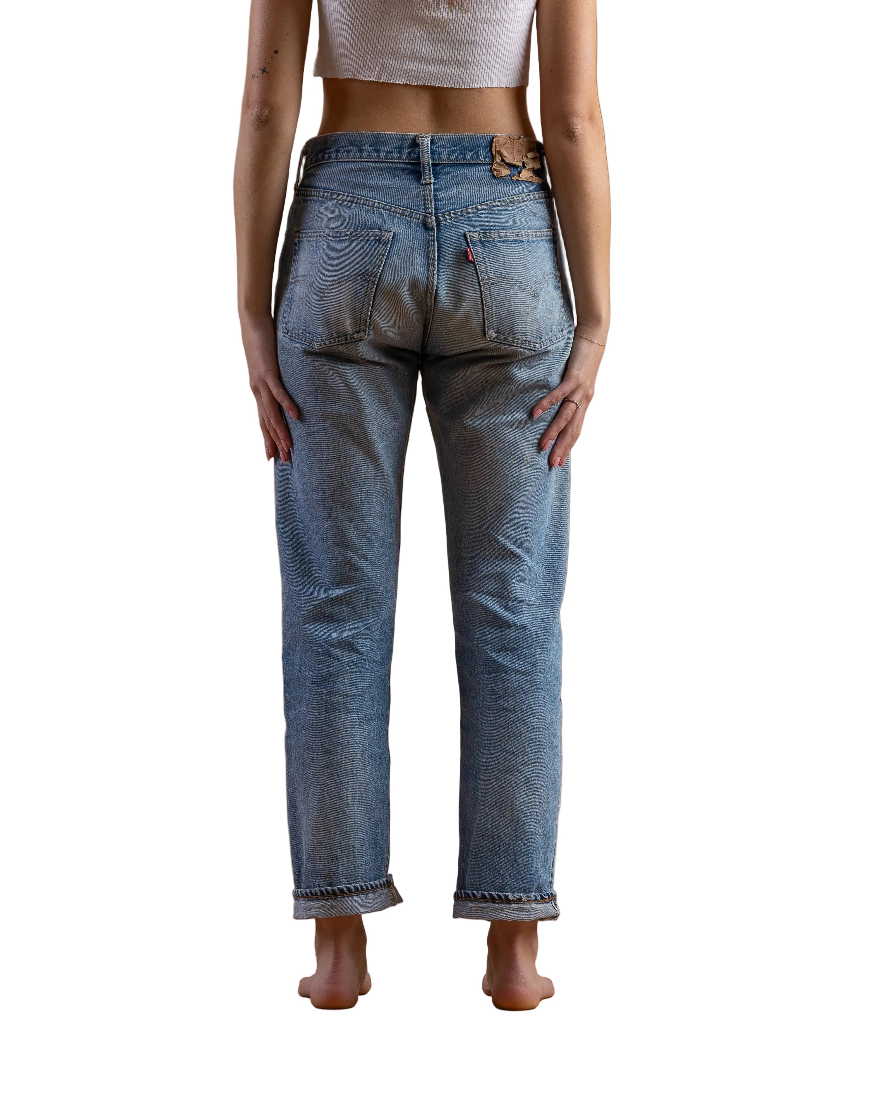 80’s 501 Levi’s selvedge denim redline jeans 30”