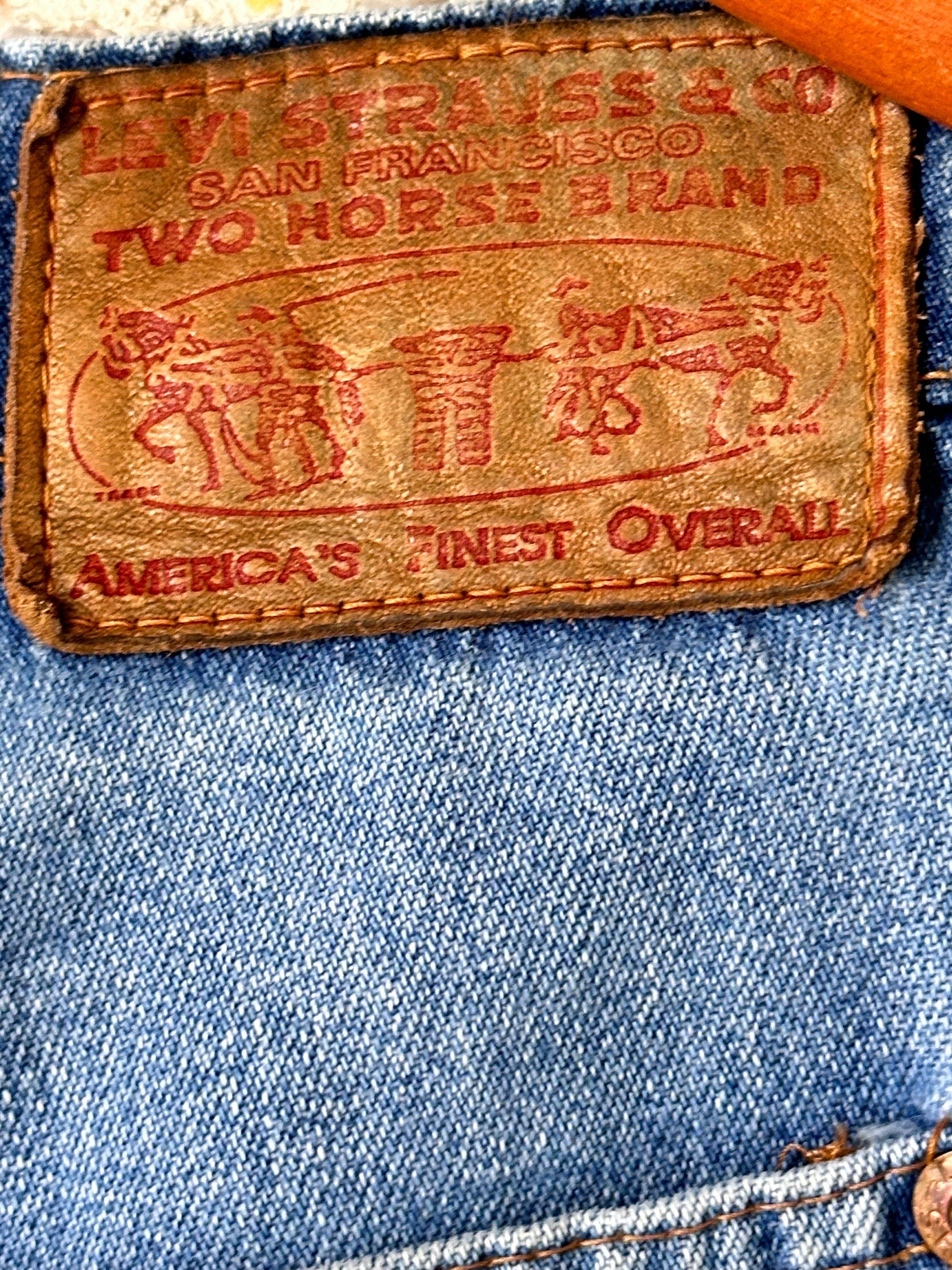 Levi's two horse brand jeans best sale