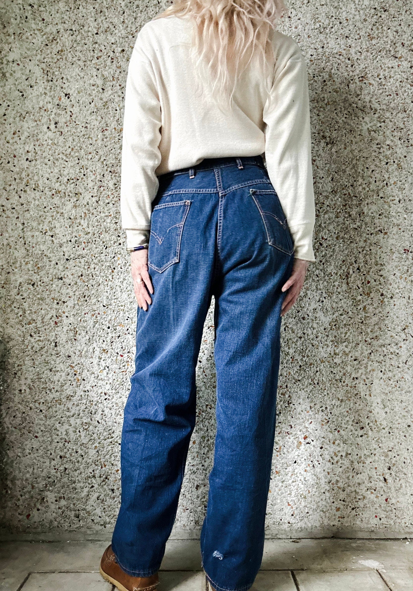 Late 40’s Blue Bell Sanforized Side Zip Denin Jeans. 30” W - Rare Collectible