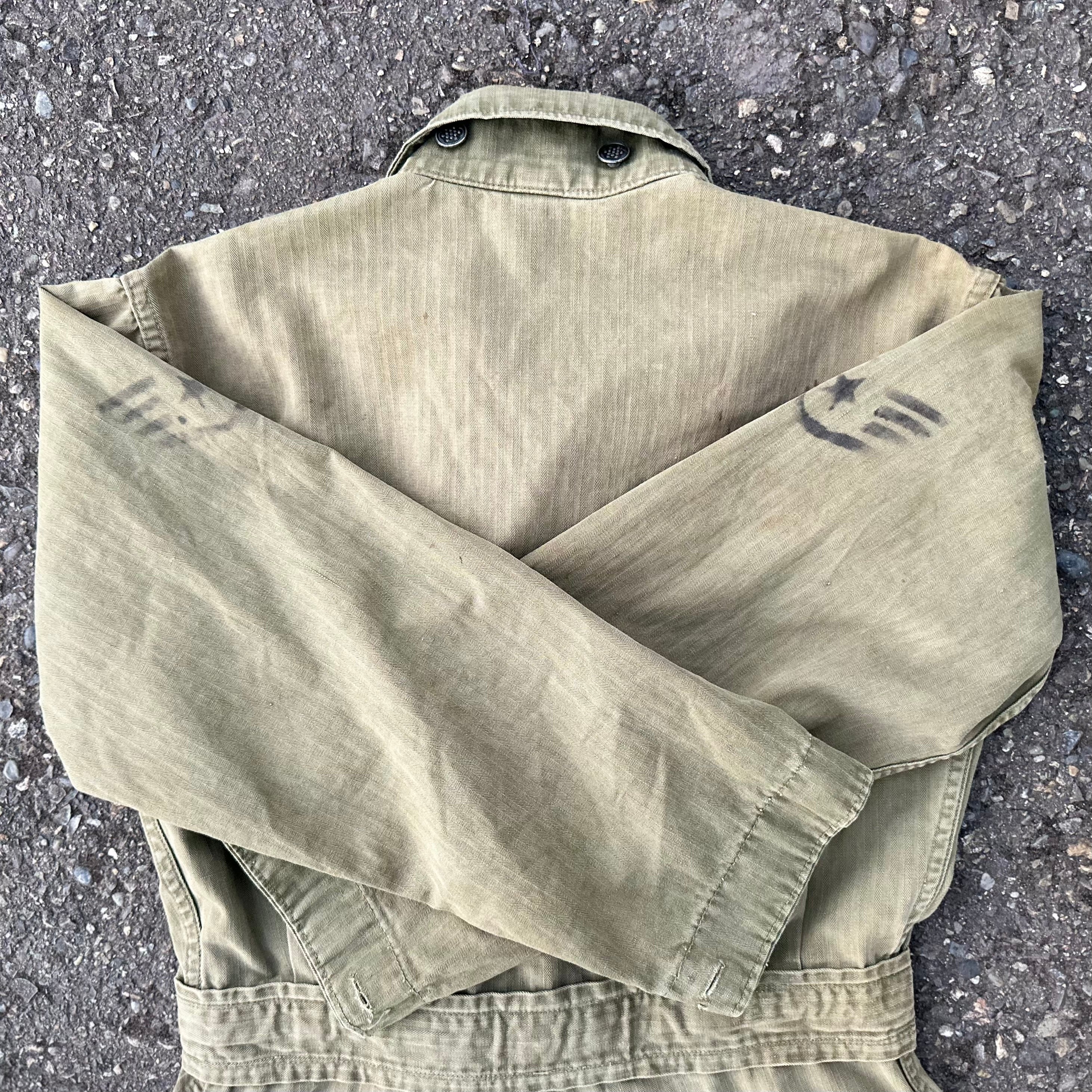 40’s HBT USMC WWII belted Coveralls 13 star