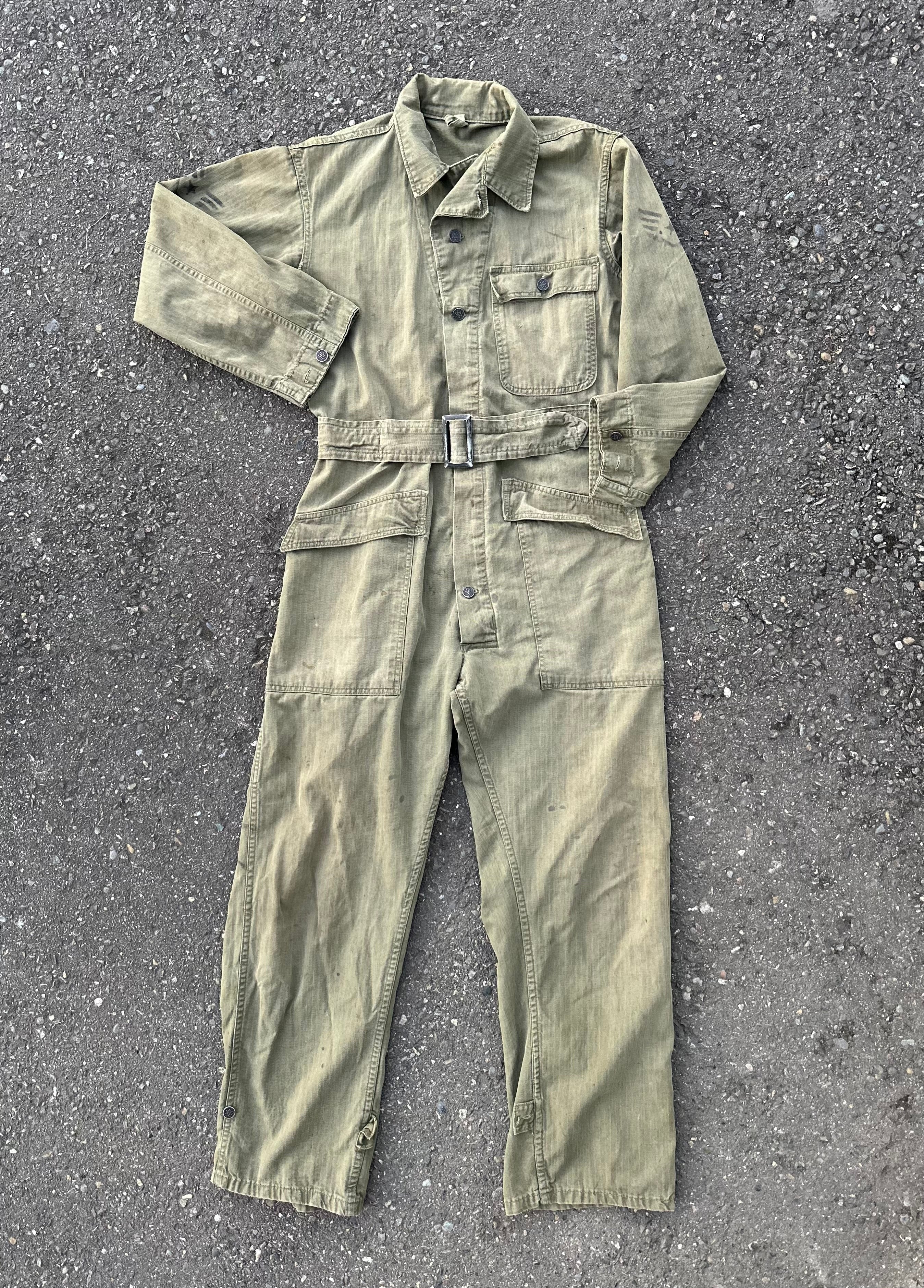 40’s HBT USMC WWII belted Coveralls 13 star