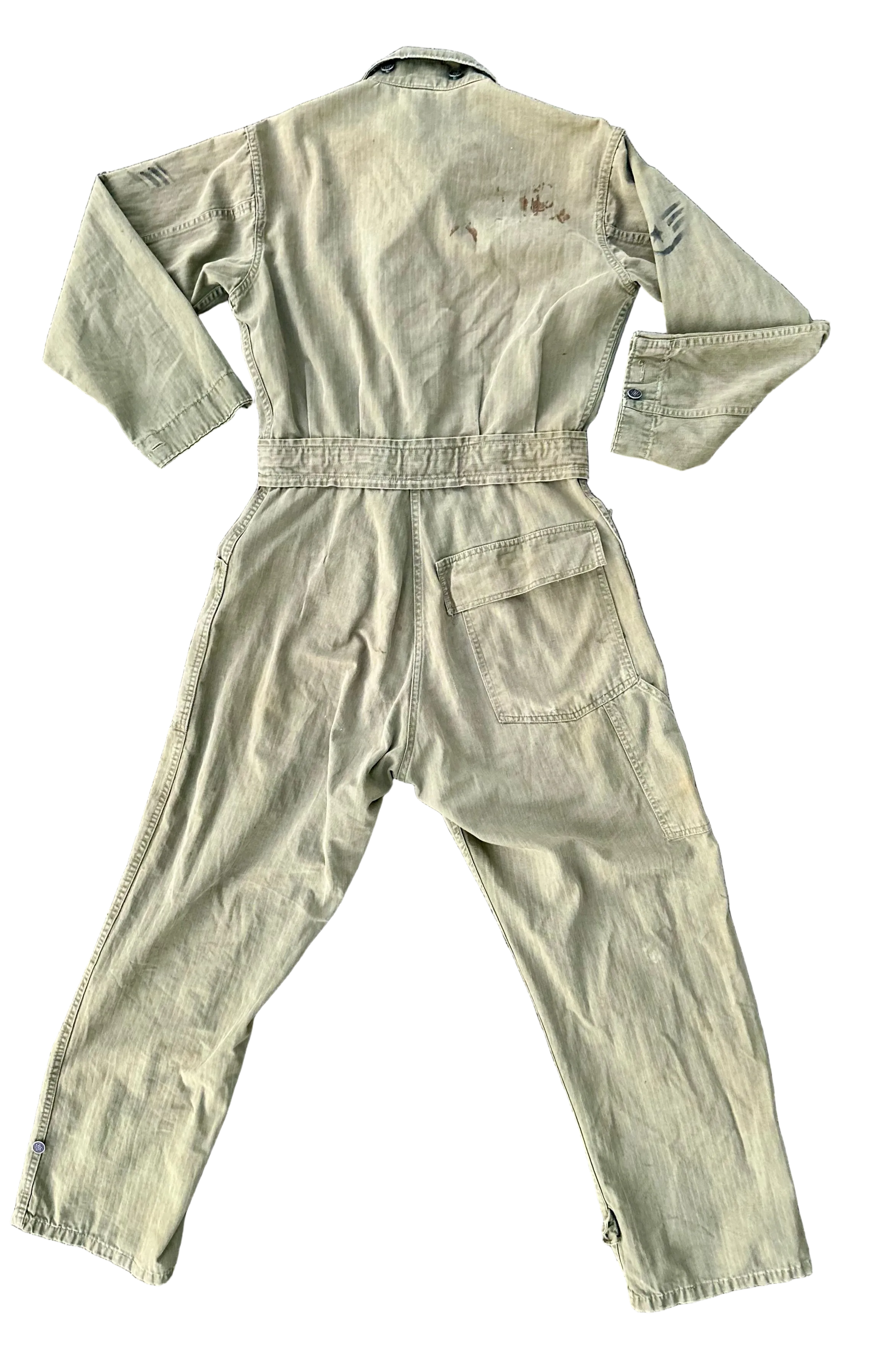 40’s HBT USMC WWII belted Coveralls 13 star