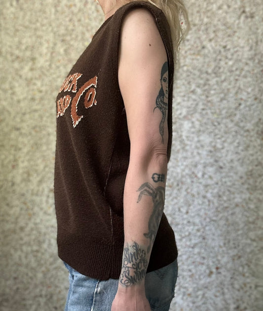 Sears & Roebuck Co. Vintage Employee Knit Vest w/ Hands Off Tag - M/M