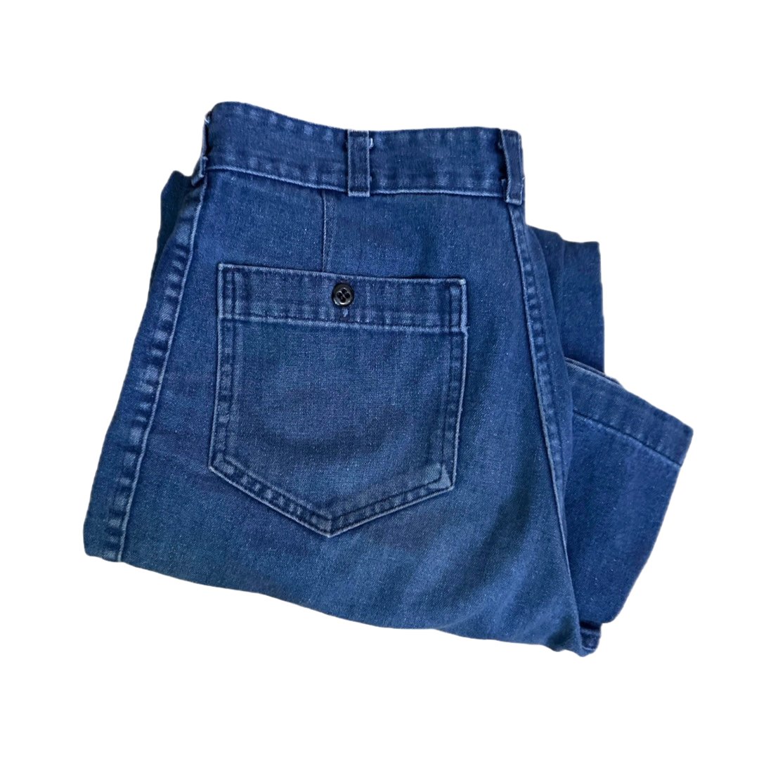 70’s Seafarer Denim Dungarees w/ Talon zipper - 30x29 - Denim Dogz